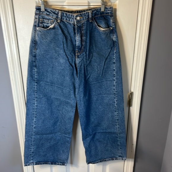 Zara Denim - Zara wide leg mid rise vintage look jeans sz 6 EUC